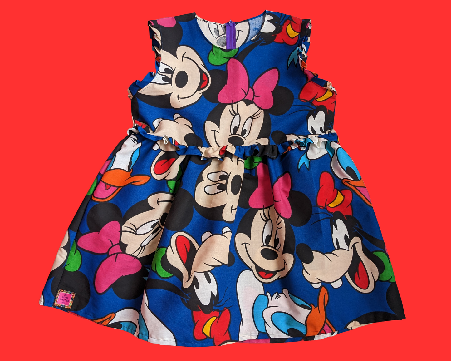 Fait à la main, robe t-shirt Pokemon drap de lit recyclé pour SML-XL