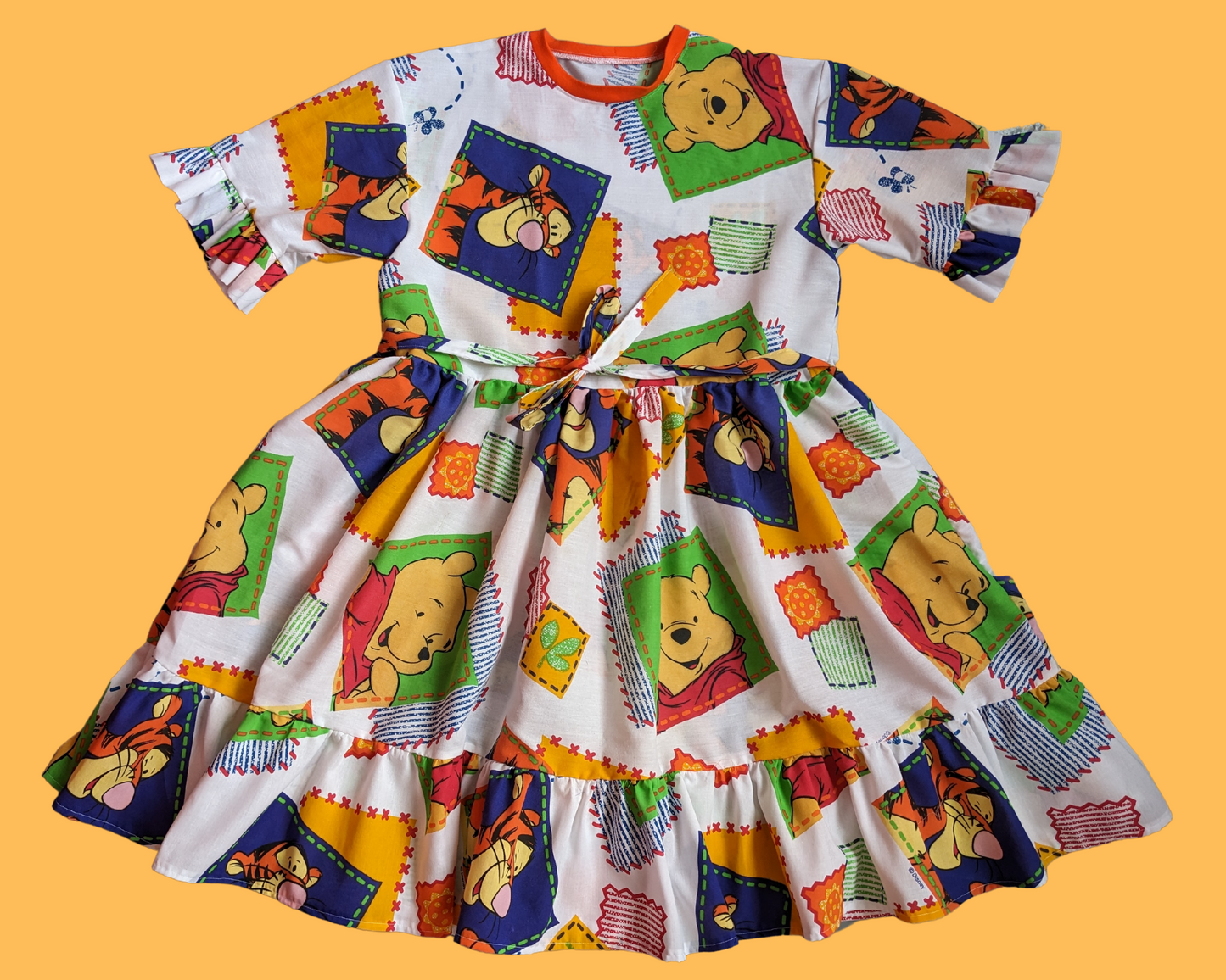 Handmade, Upcycled Disney Winnie The Pooh Dress Fits S-M-L-XL