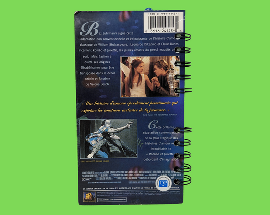 Romeo + Juliet VHS Movie Notebook