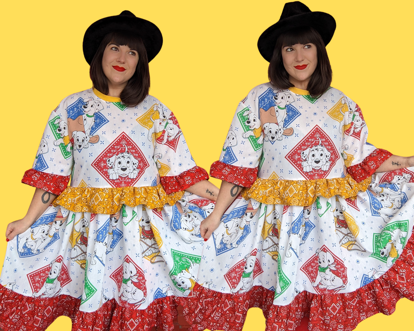 Fait à la main, robe t-shirt Pokemon drap de lit recyclé pour SML-XL