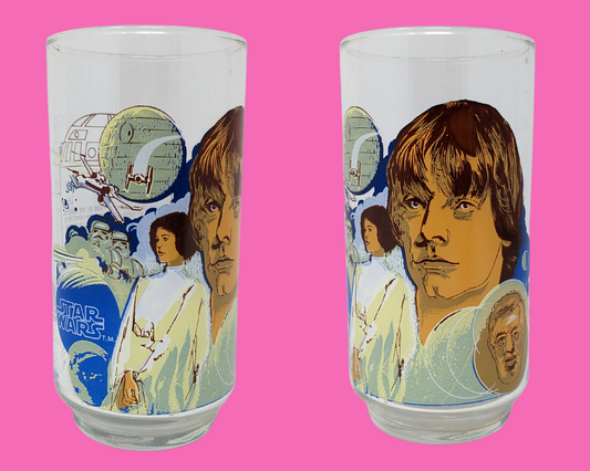 Vintage 1977 Burger King, Star Wars Collector, Verre Luke Skywalker