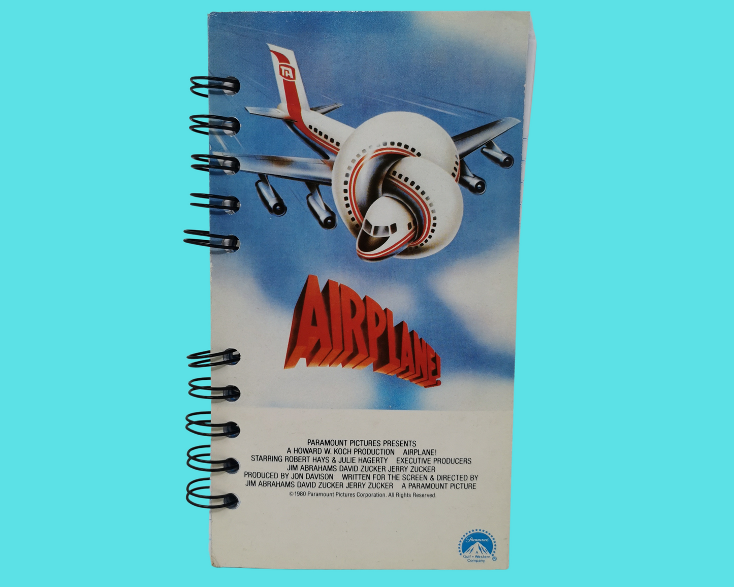 Cahier de film VHS d'avion