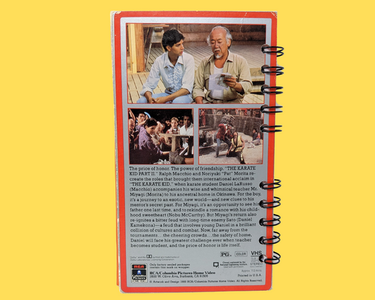 The Karate Kid Part II VHS Movie Notebook