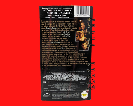 Shakespeare In Love French Version VHS Movie Notebook