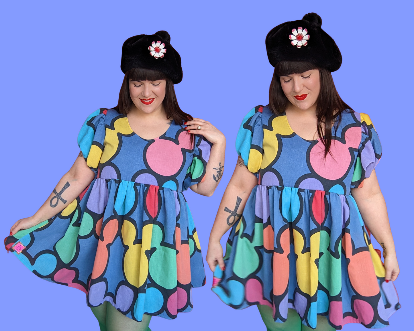 Fait à la main, robe t-shirt Pokemon drap de lit recyclé pour SML-XL