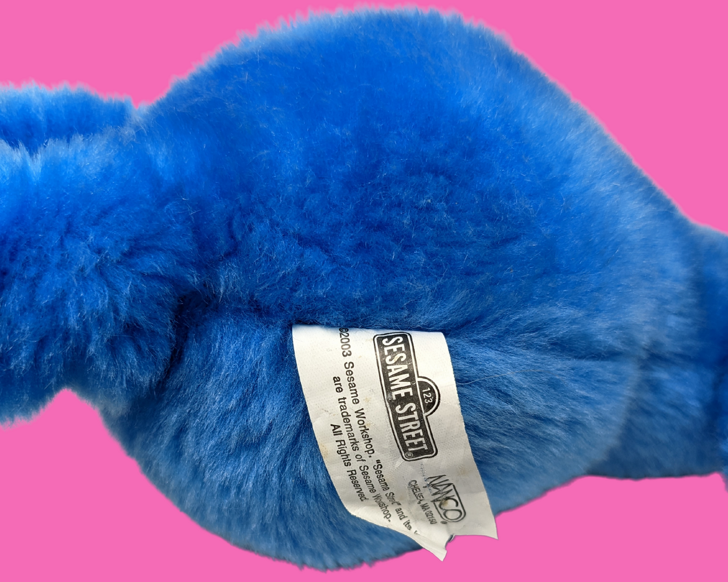 Jouet en peluche Grover de Sesame Street vintage des années 1990