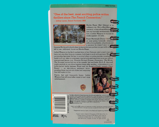 Cahier de film VHS L'Arme mortelle