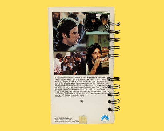 Serpico VHS Movie Notebook
