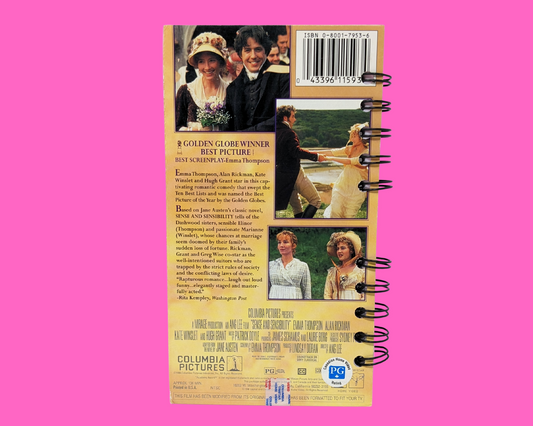 Sense & Sensibility VHS Movie Notebook