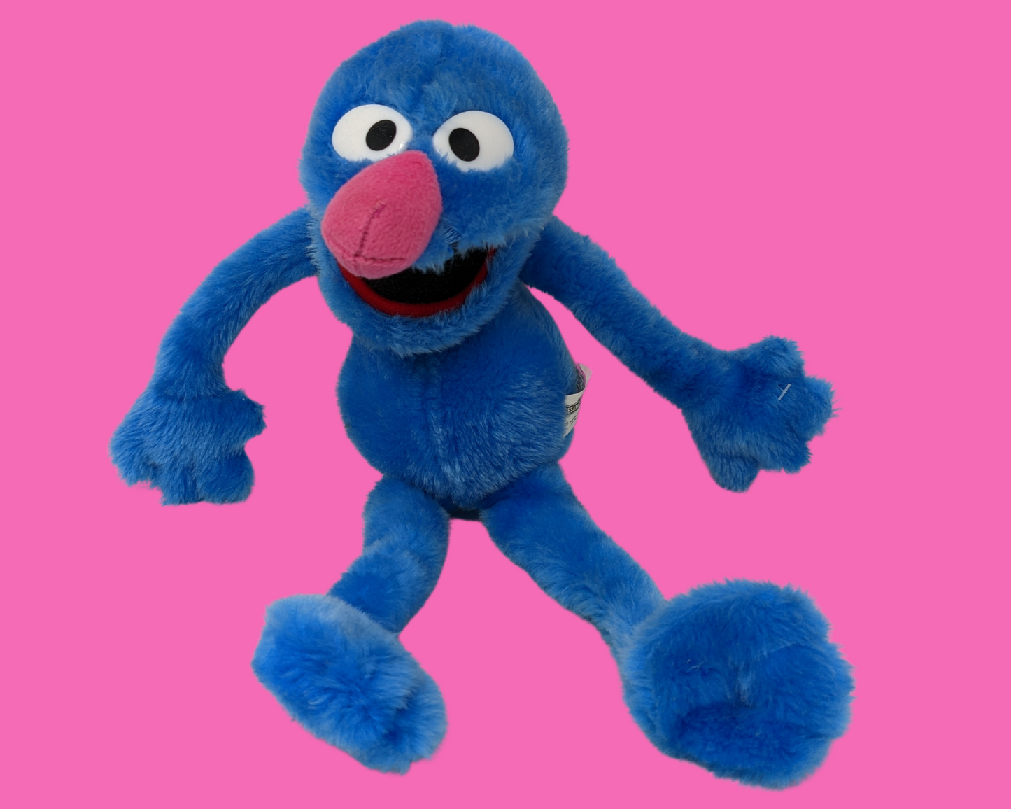 Jouet en peluche Grover de Sesame Street vintage des années 1990