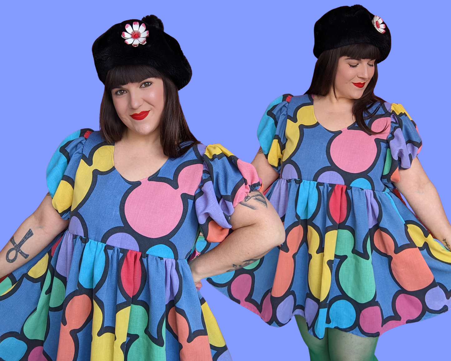 Fait à la main, robe t-shirt Pokemon drap de lit recyclé pour SML-XL
