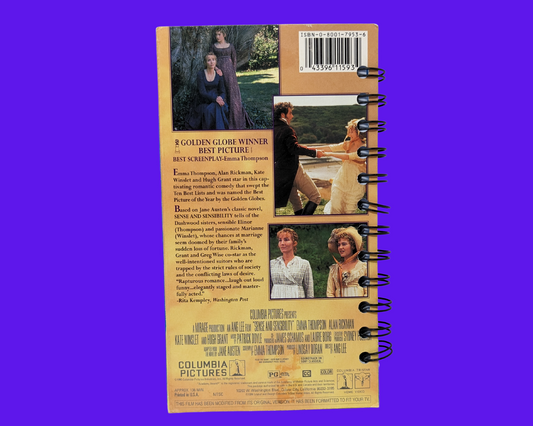 Sense & Sensibility VHS Movie Notebook