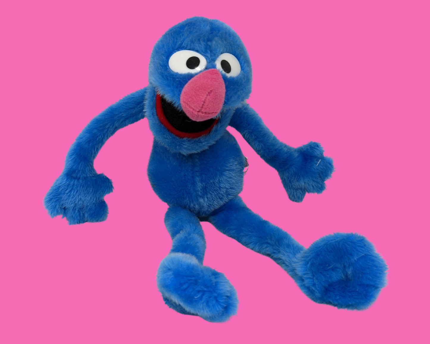 Jouet en peluche Grover de Sesame Street vintage des années 1990