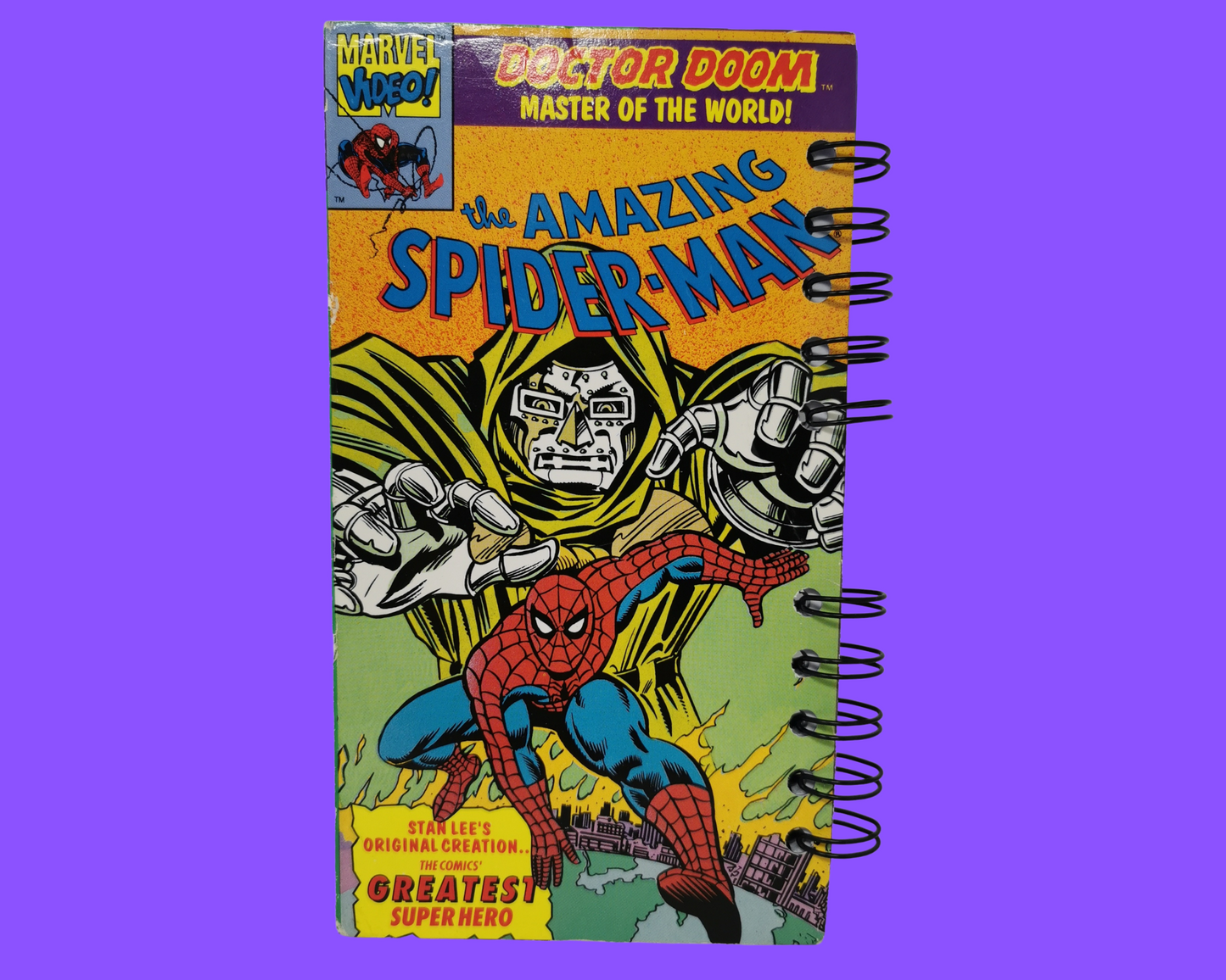 The Amazing Spider-Man VHS Movie Notebook