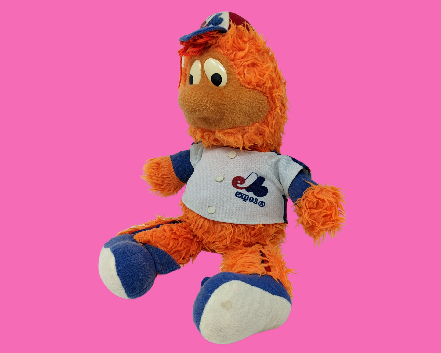Jouet en peluche de la mascotte de l'expo de Montréal Baseball Youppi des années 1970