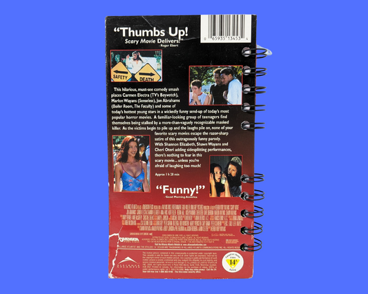 Scary Movie VHS Movie Notebook