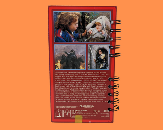 Cahier de film Willow VHS