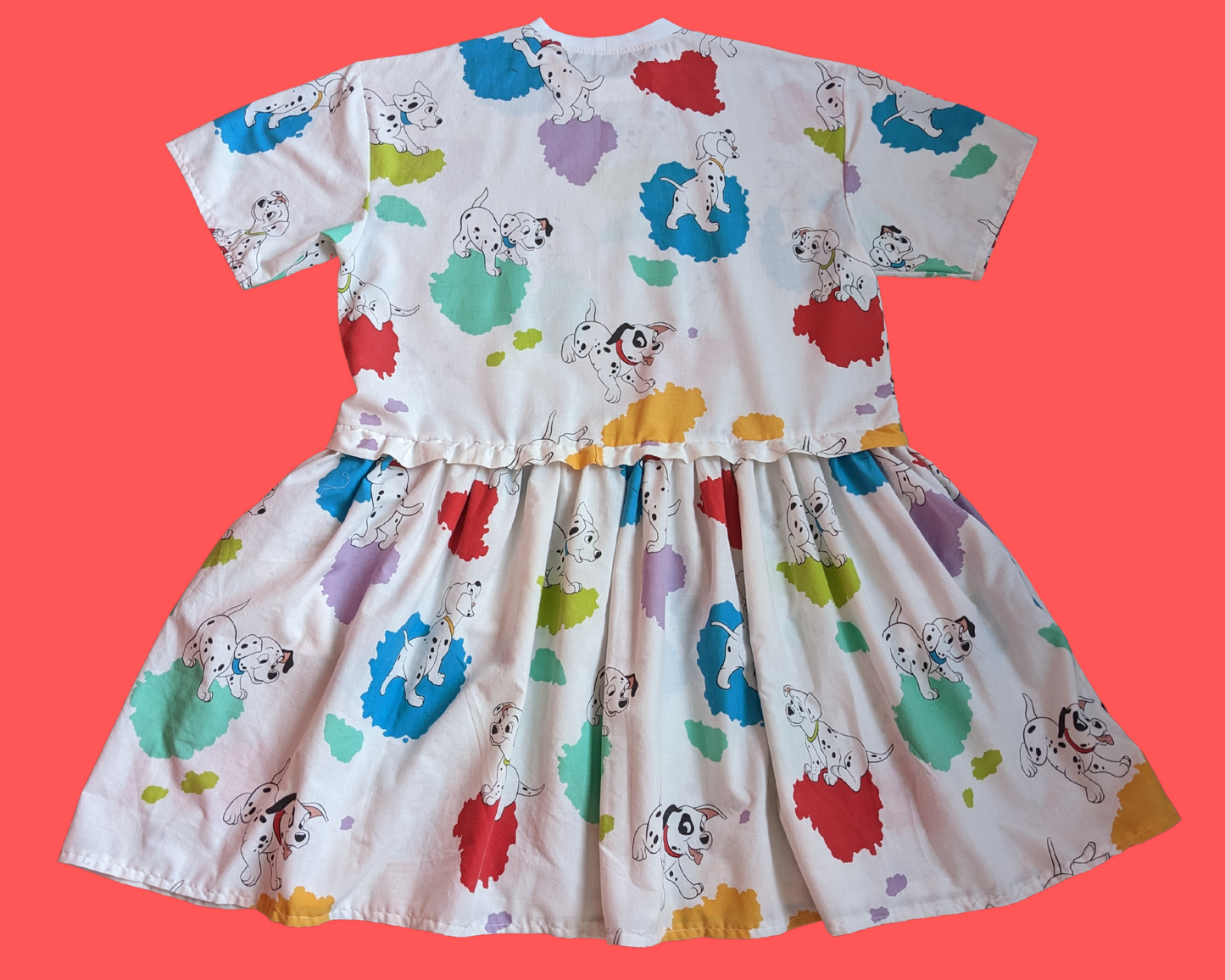 Fait à la main, robe t-shirt Pokemon drap de lit recyclé pour SML-XL