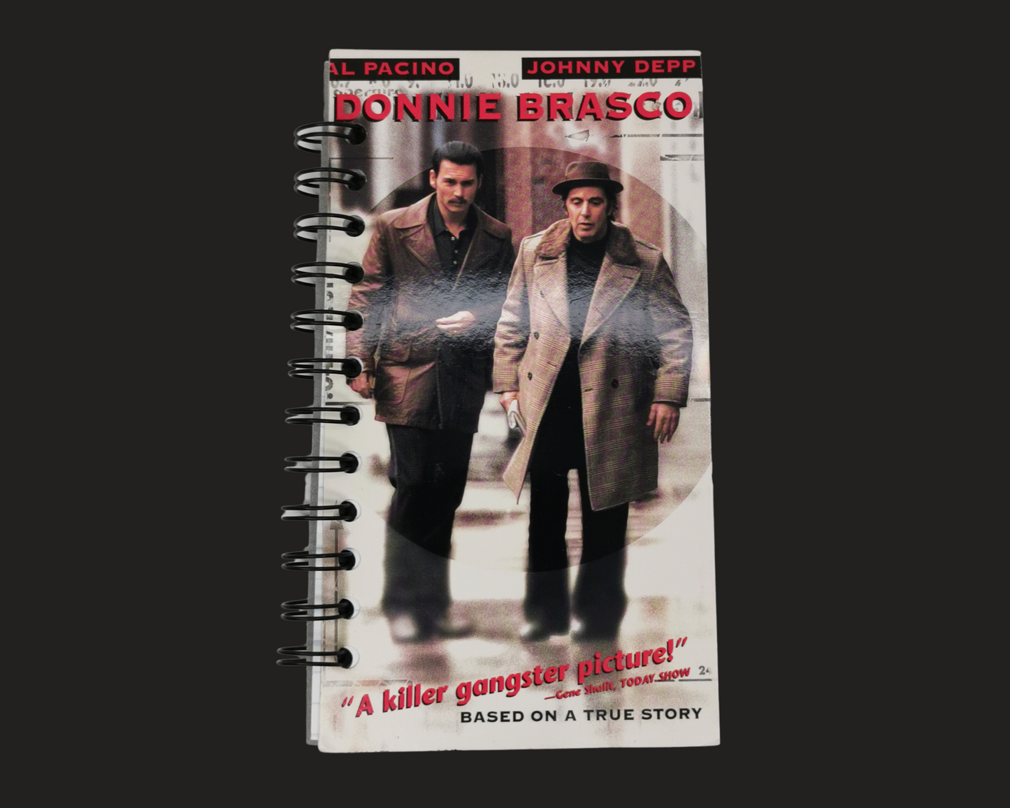 Donnie Brasco Upcycled VHS Movie Notebook