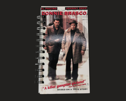 Donnie Brasco Cahier de film VHS recyclé