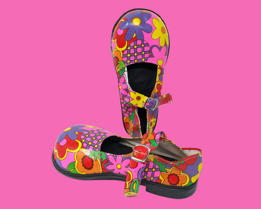 Retro, Mod and Groovy Clown Shoes for Halloween Costume