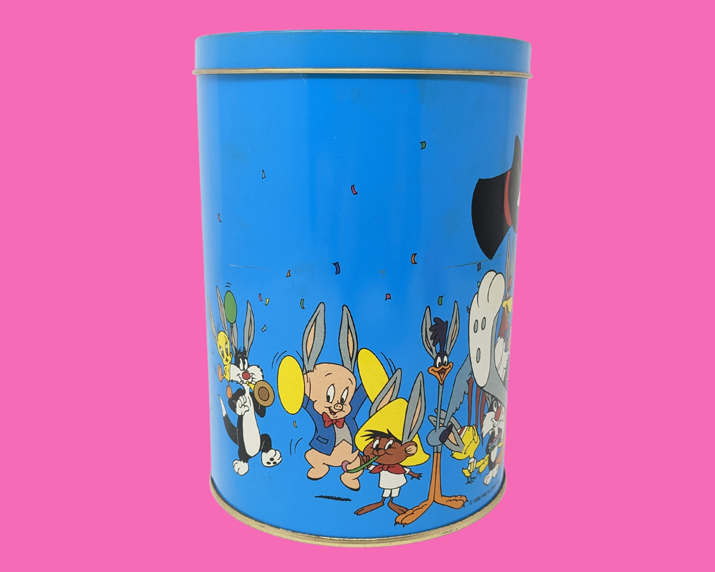 Vintage 1989 Bugs Bunny, The Looney Tunes 50th Anniversary Tin Box