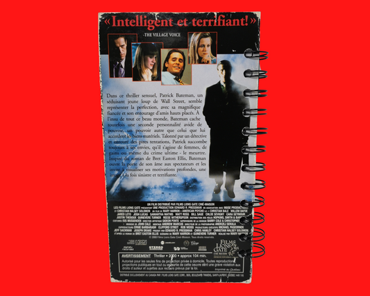 American Psycho VHS Movie Notebook