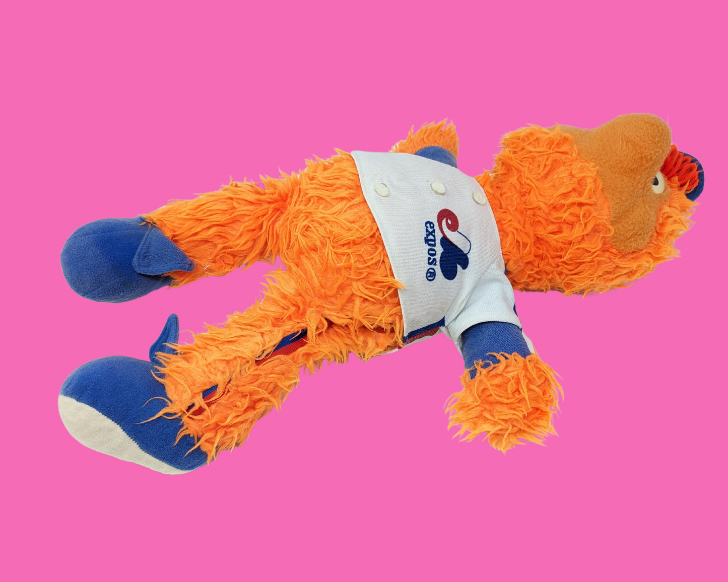 Jouet en peluche de la mascotte de l'expo de Montréal Baseball Youppi des années 1970