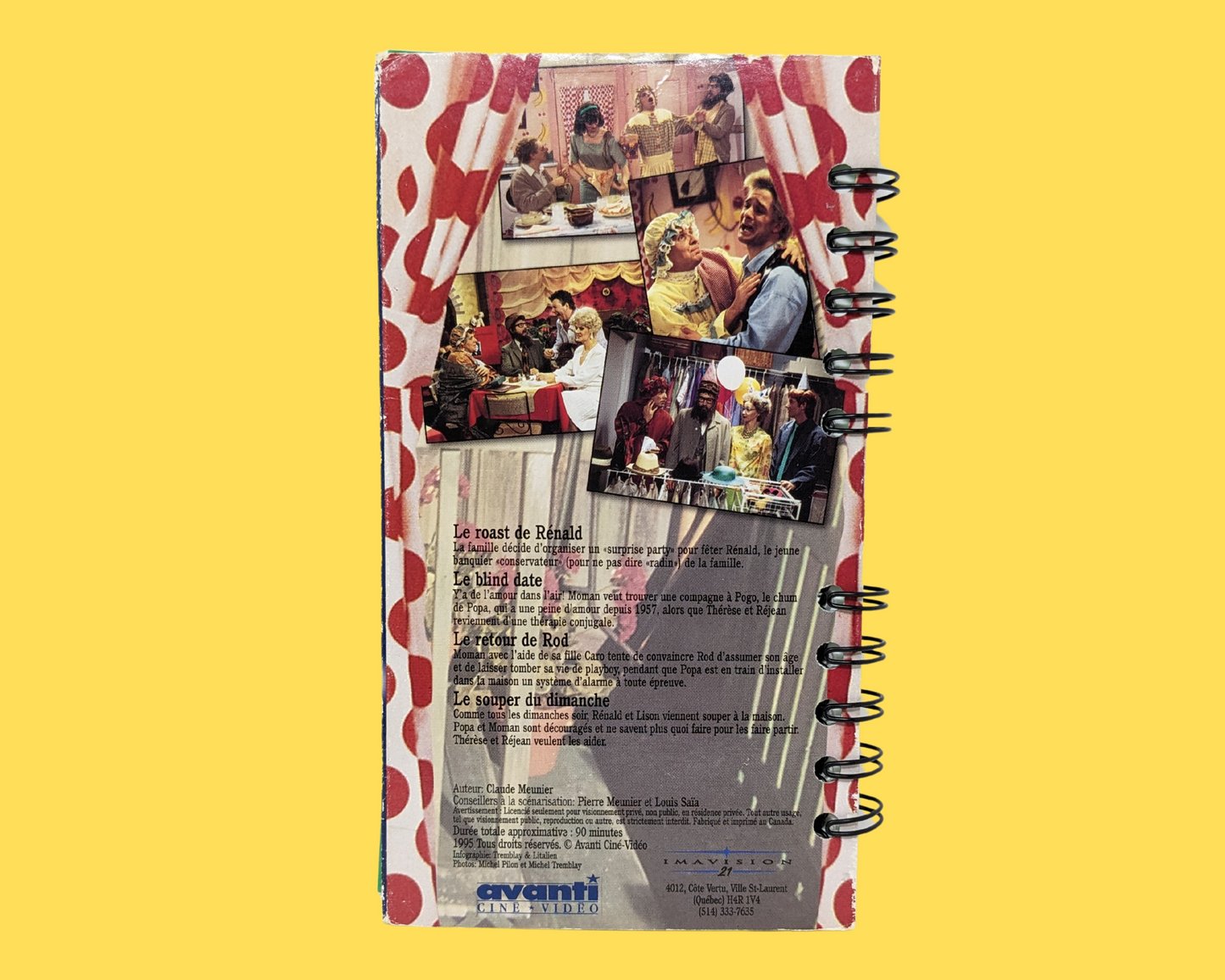 La Petite Vie VHS Movie Notebook