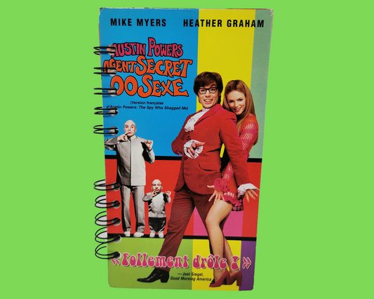 Austin Powers, L'Espion qui m'a baisé FRENCH Version VHS Movie Notebook