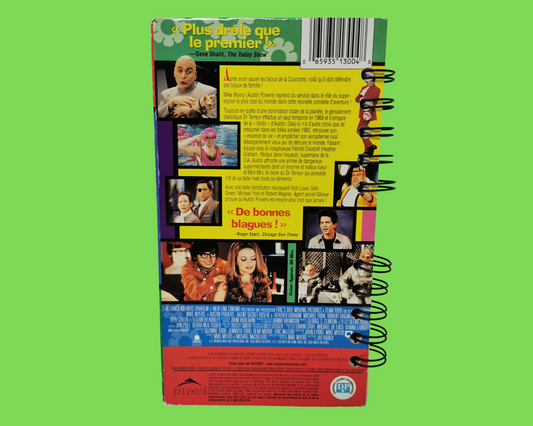 Austin Powers, L'Espion qui m'a baisé FRENCH Version VHS Movie Notebook