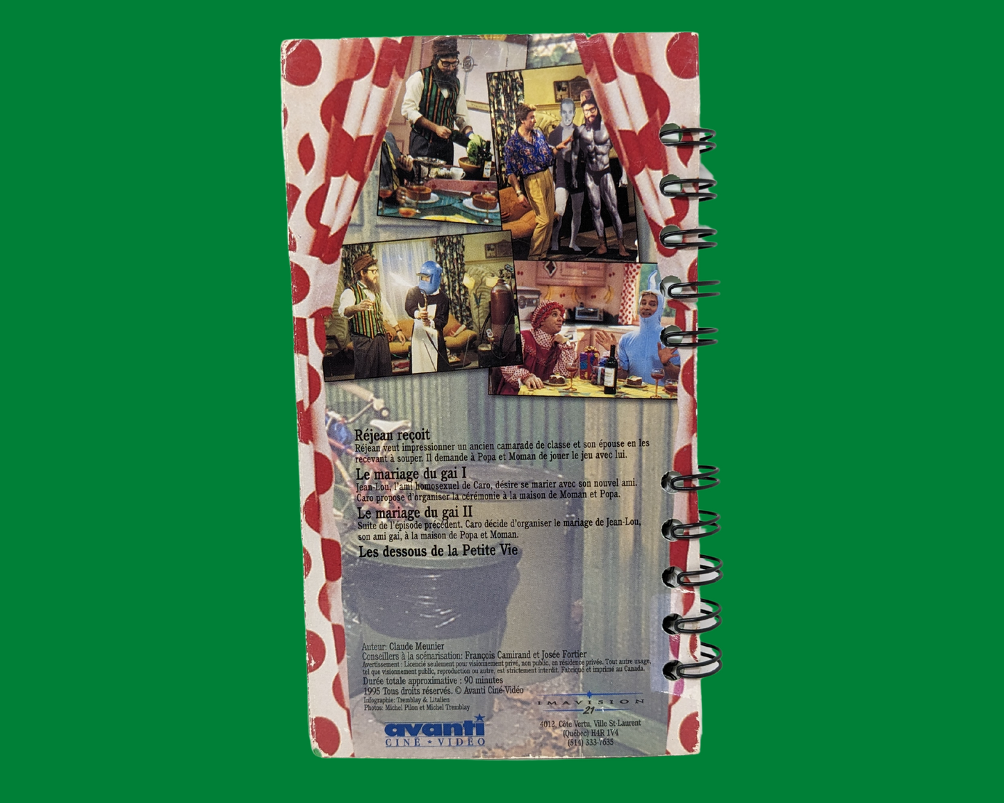 La Petite Vie VHS Movie Notebook