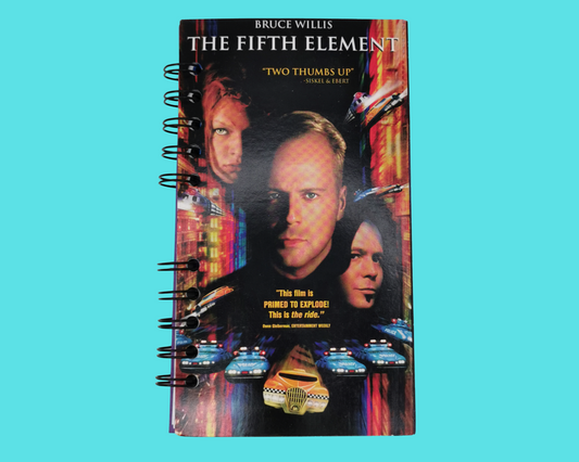 The Fifth Element Upcycled VHS Movie Notebook