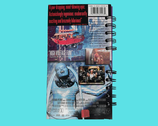 The Fifth Element Upcycled VHS Movie Notebook