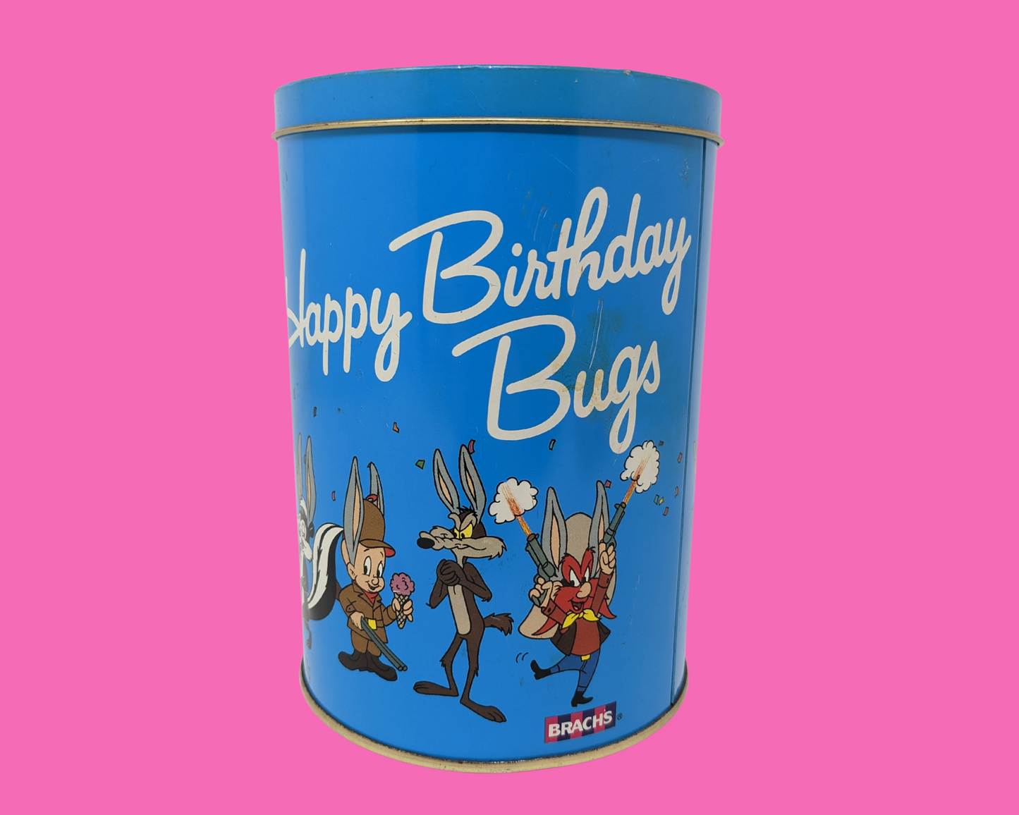 Vintage 1989 Bugs Bunny, The Looney Tunes 50th Anniversary Tin Box