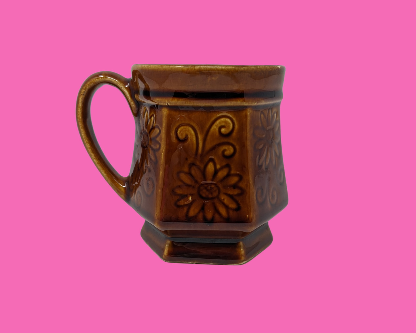 Petite tasse de jeu de cartes vintage des années 1960