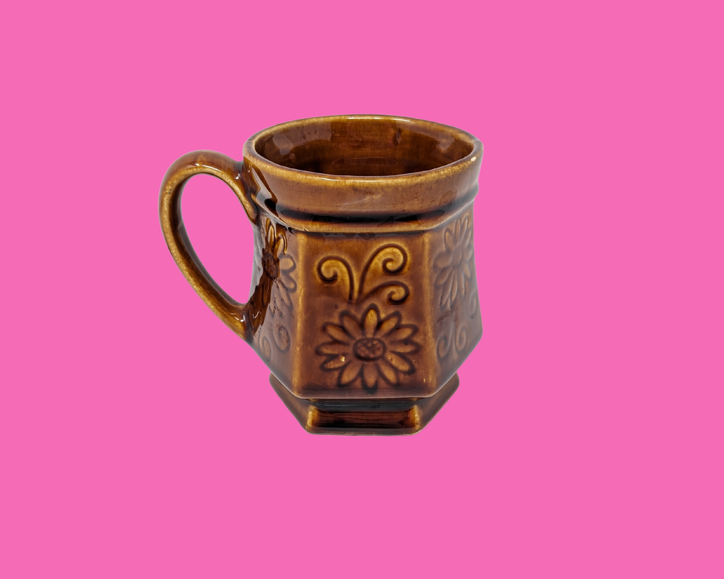 Petite tasse de jeu de cartes vintage des années 1960