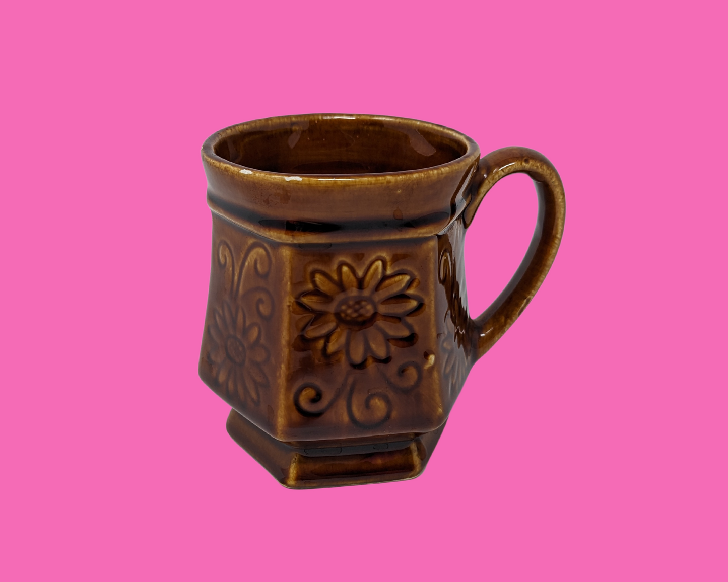 Petite tasse de jeu de cartes vintage des années 1960