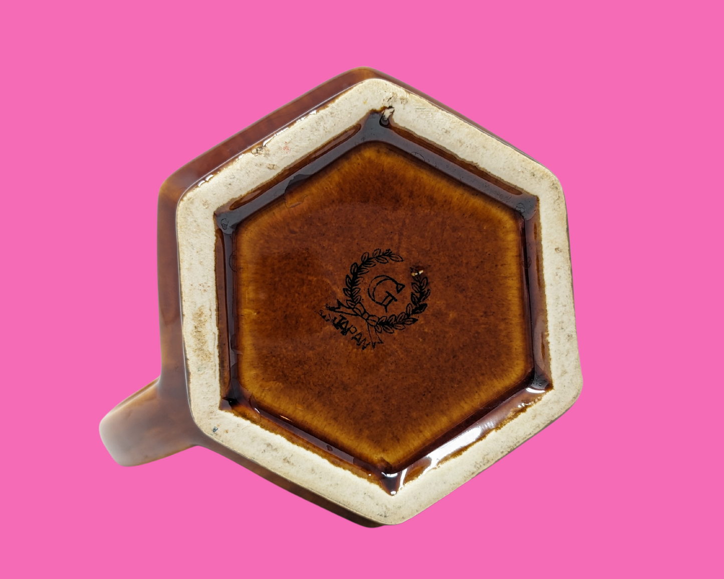 Petite tasse de jeu de cartes vintage des années 1960