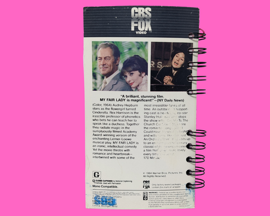 My Fair Lady VHS Movie Notebook