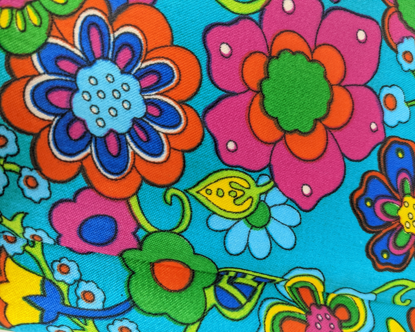 Vintage 1960's Groovy, Colourful, Floral Polaroid Photo Album