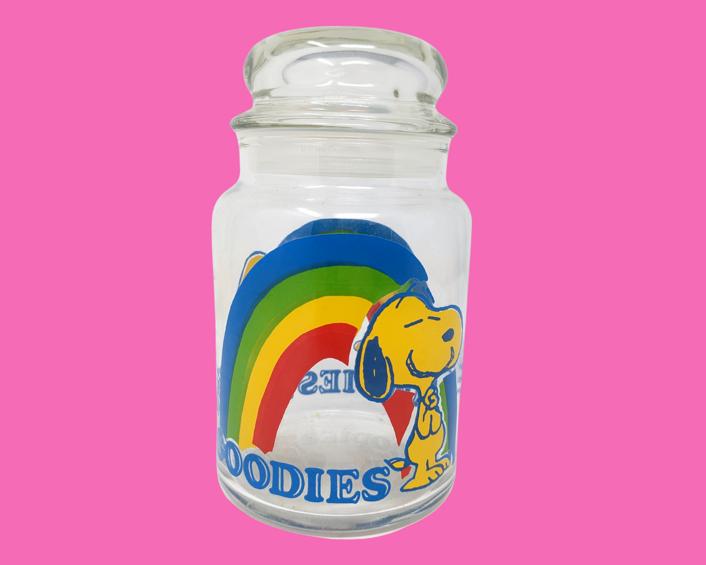 Charlie Brown, bocal à bonbons Snoopy vintage des années 1980