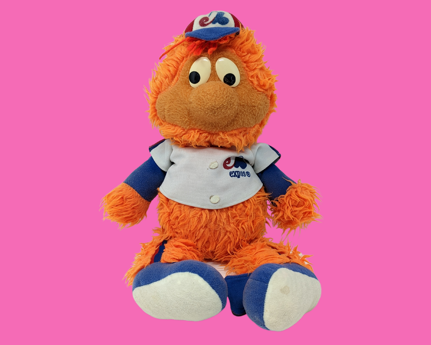 Jouet en peluche de la mascotte de l'expo de Montréal Baseball Youppi des années 1970