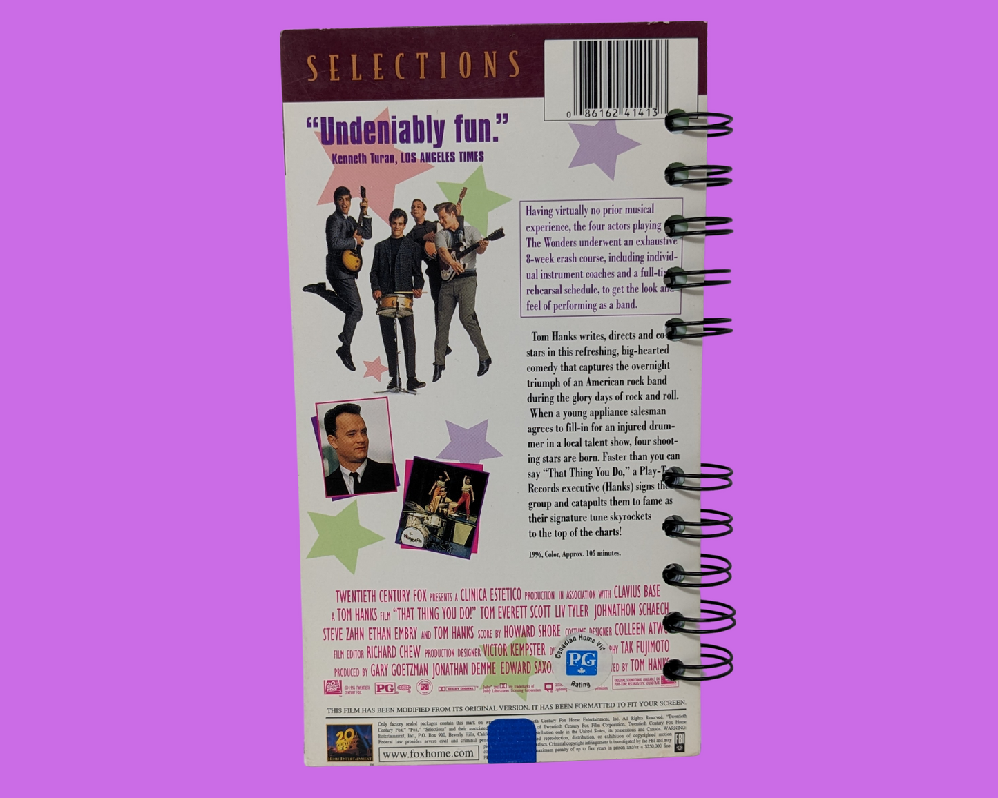 Cette chose que tu fais! Cahier de film VHS