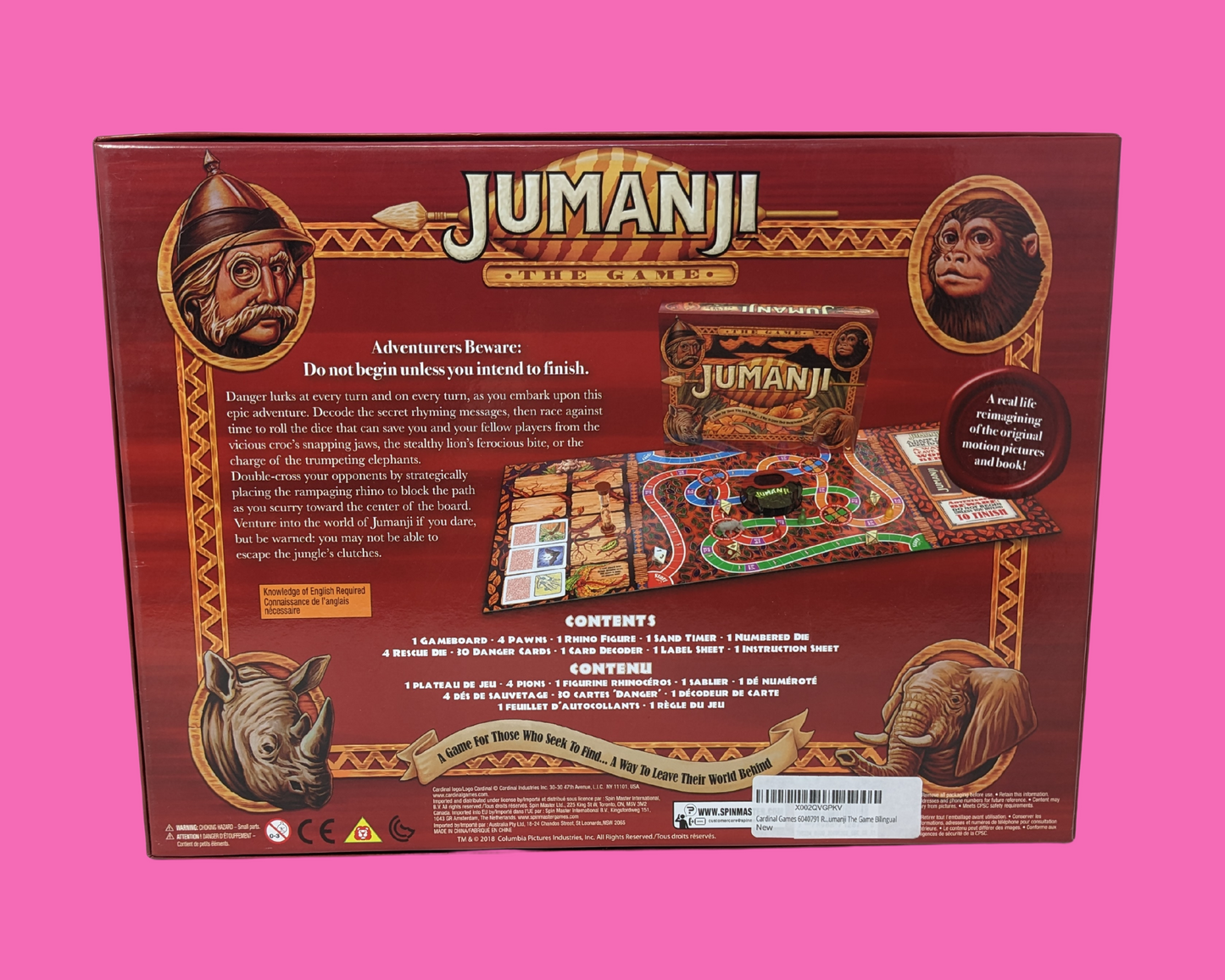 Jeu de société Jumanji, tout neuf