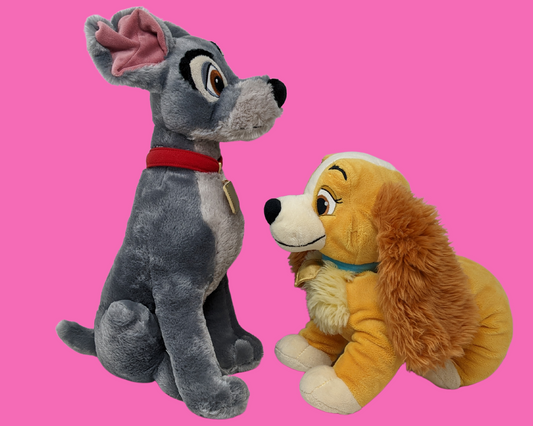 Official Walt Disney World Lady and the Tramp Plushies