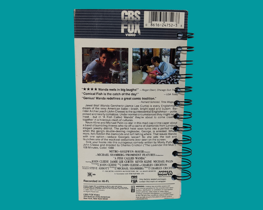 Un poisson appelé Wanda VHS Movie Notebook