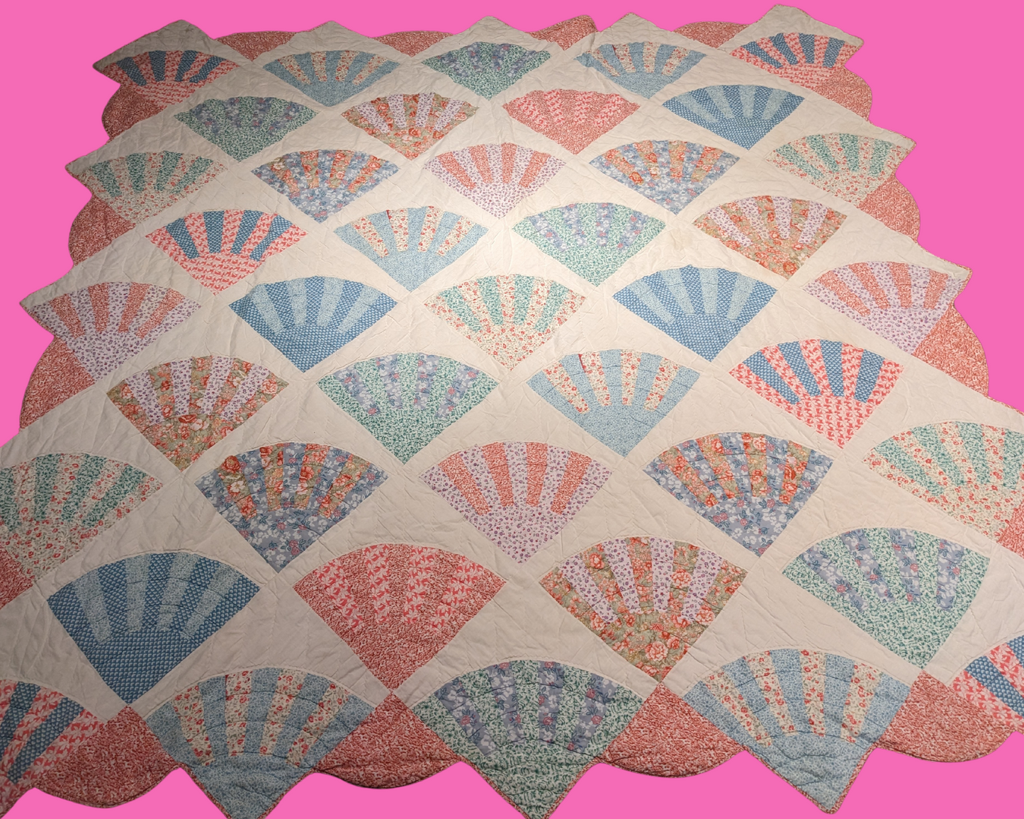 Couverture de couette exquise vintage des années 1960