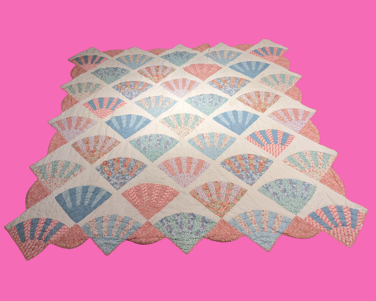 Couverture de couette exquise vintage des années 1960