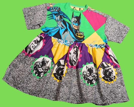 Robe t-shirt Batman vintage 1992, fabriquée à la main et recyclée, taille 2XL